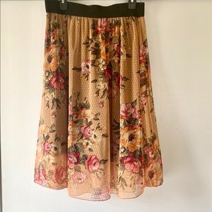 Lularoe Lola Floral Skirt